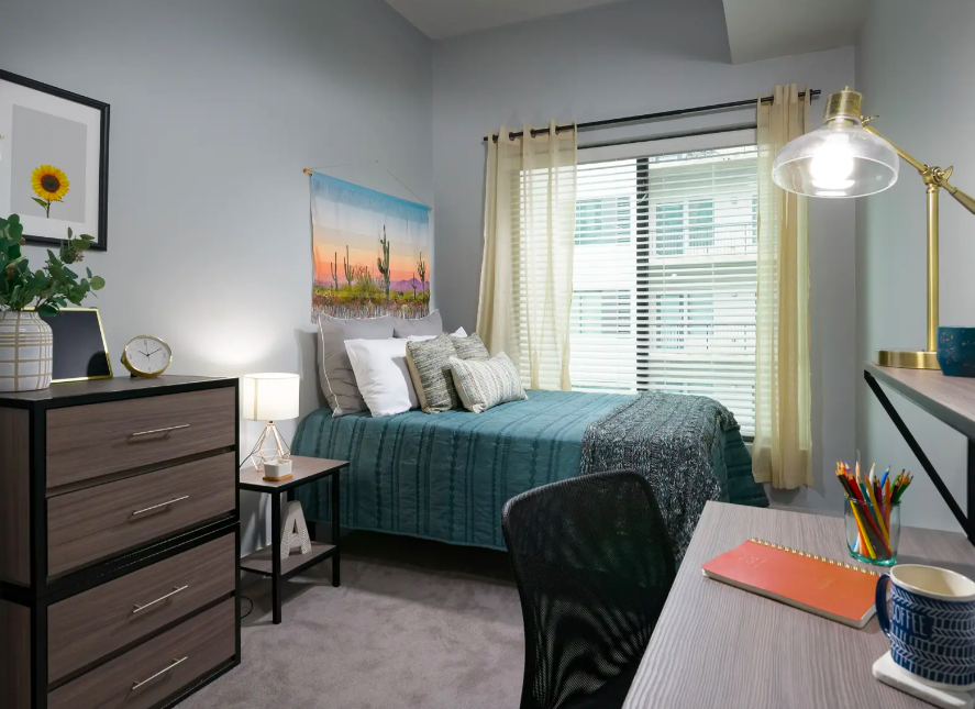 Unit interior at The Standard Atlanta. off-campus student housing near Georgia Tech. 