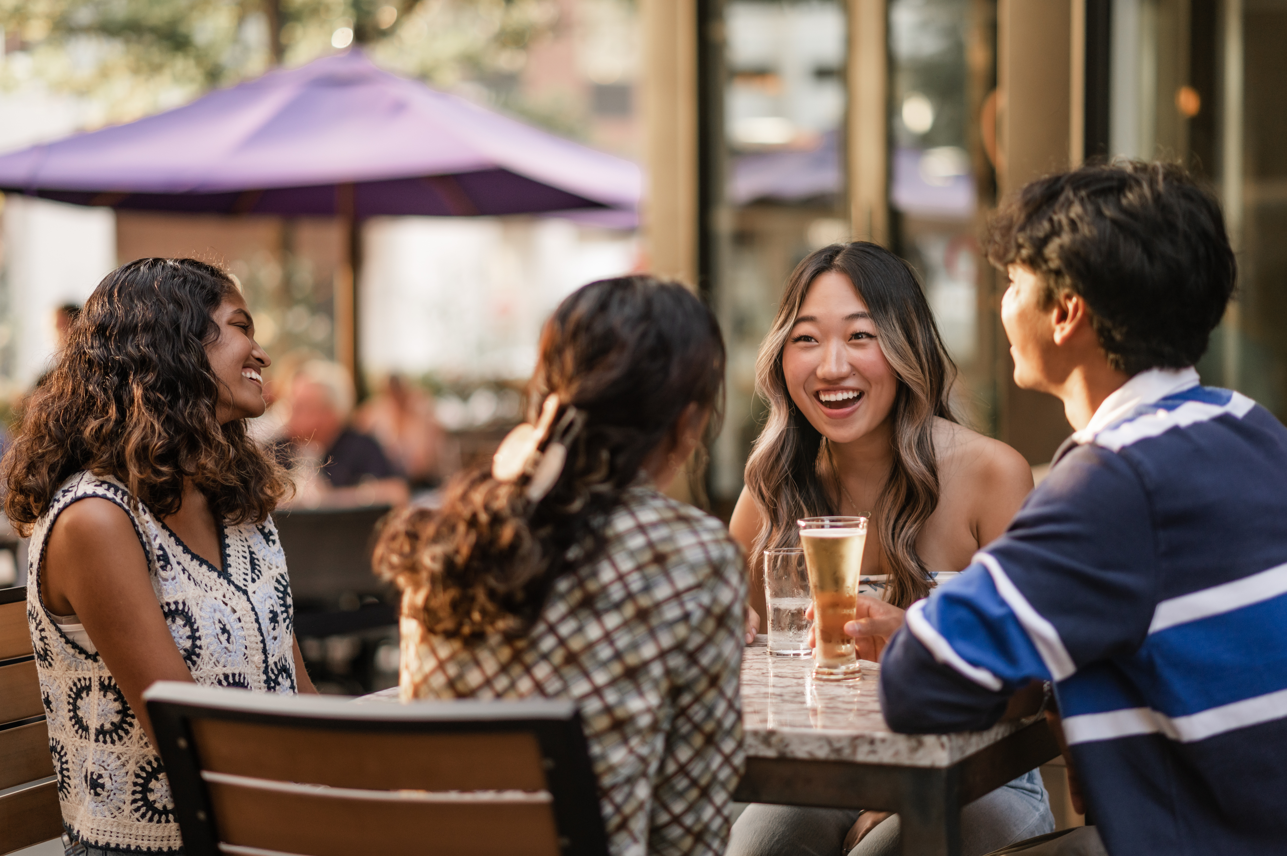 Georgia Tech students hanging out near Rambler Atlanta 