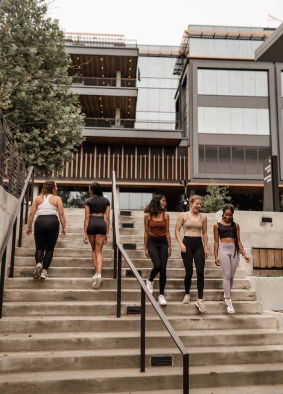 Georgia Tech students walking near campus