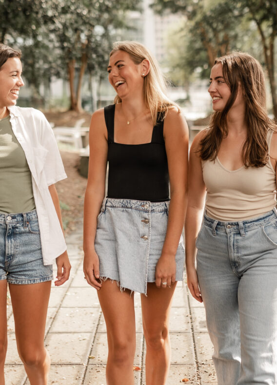 Georgia Tech students walking on campus