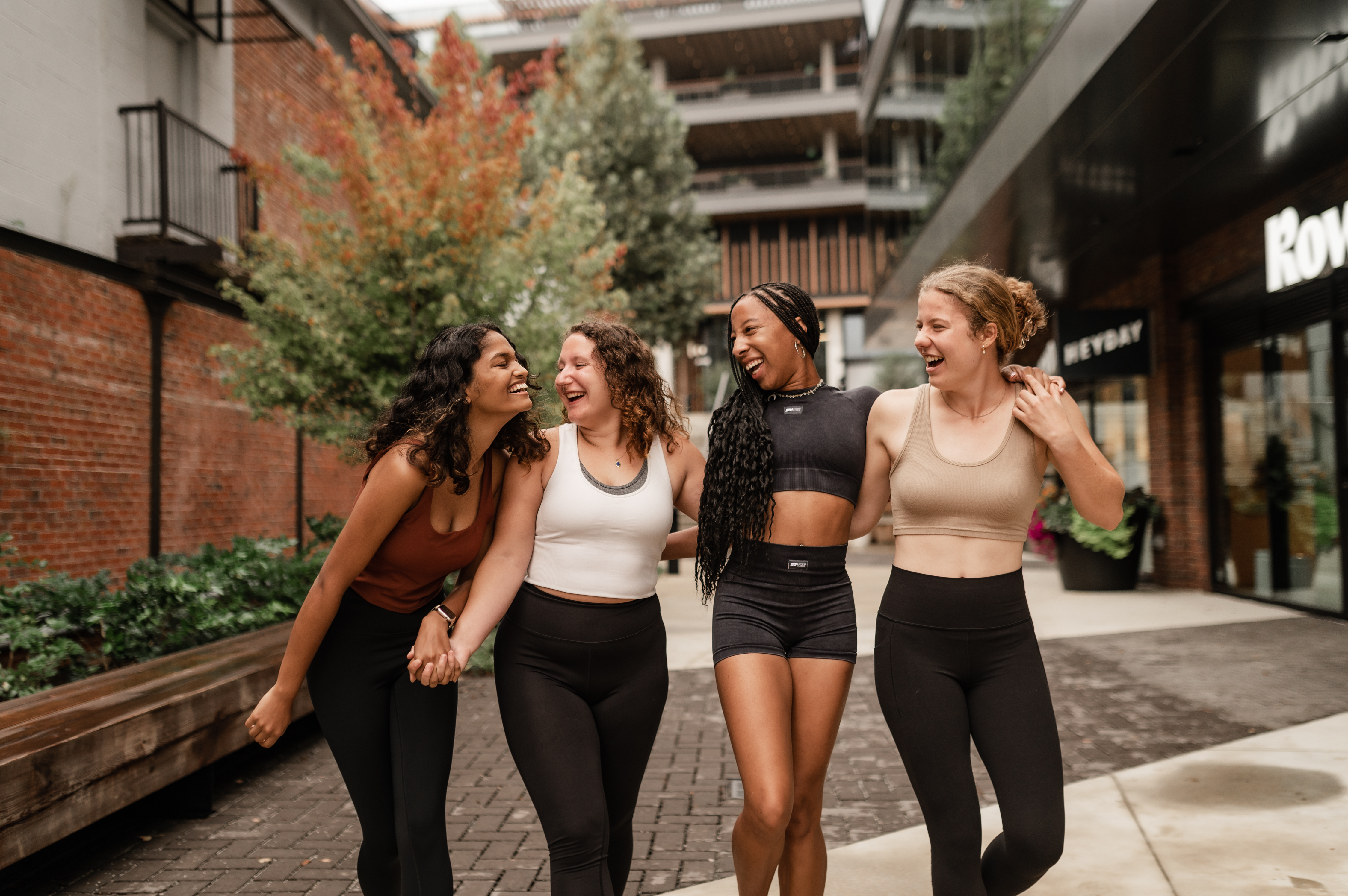 Georgia Tech students walking near campus