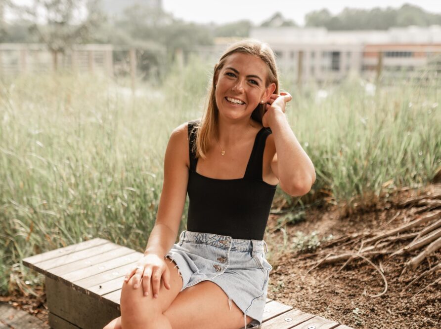 Girl on Bench