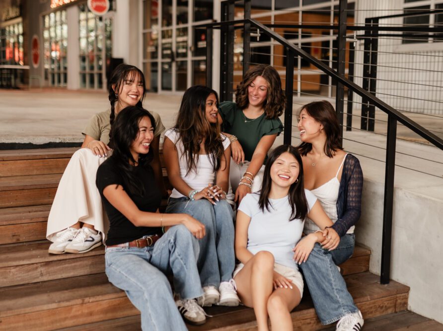 Georgia Tech students hanging out near Rambler ATL