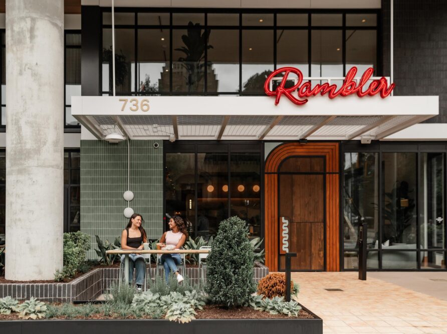 rambler atlanta building lifestyle main entrance girls