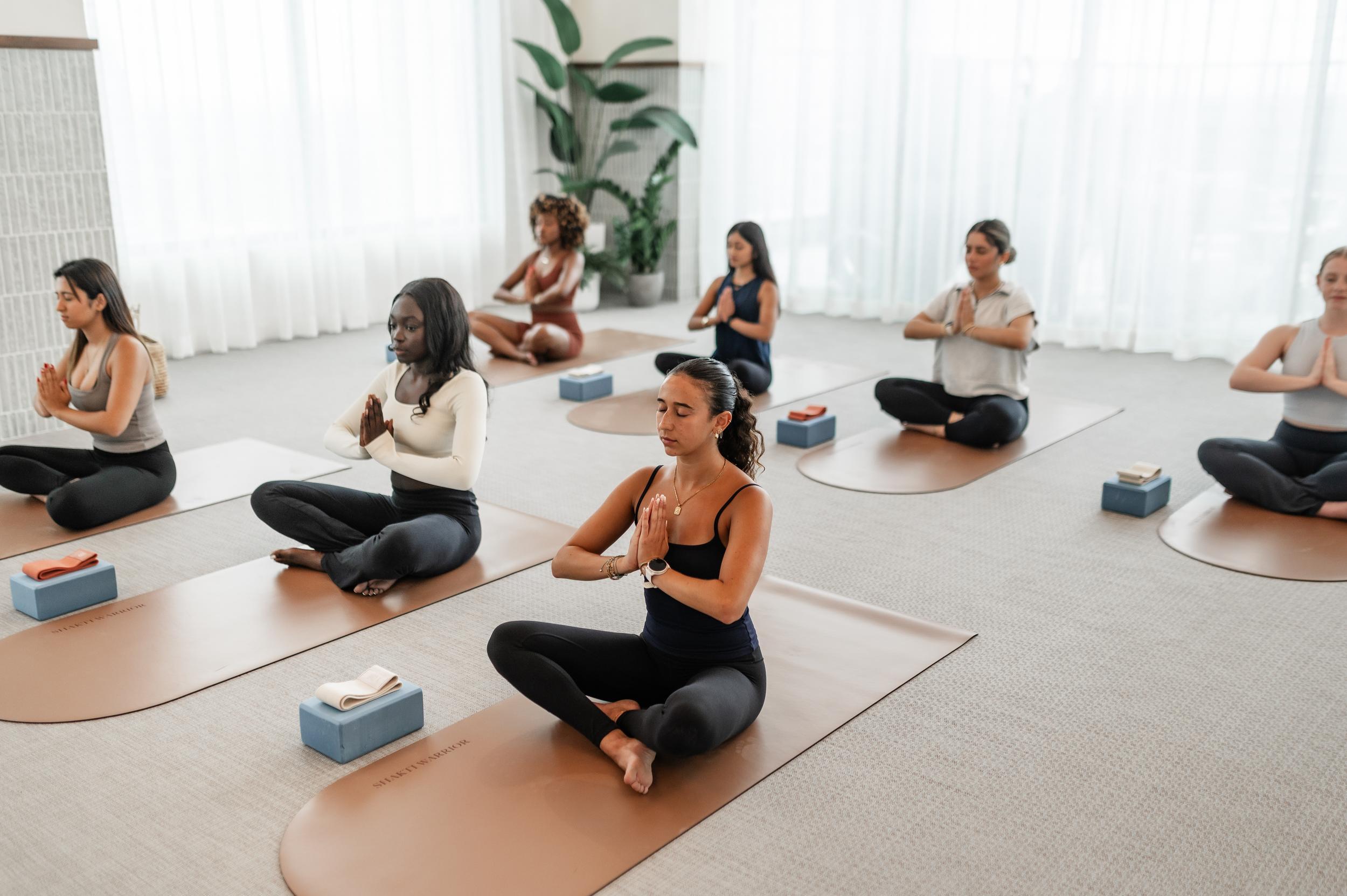 Unwind, relax, and find your center in the yoga studio at Rambler Atlanta.