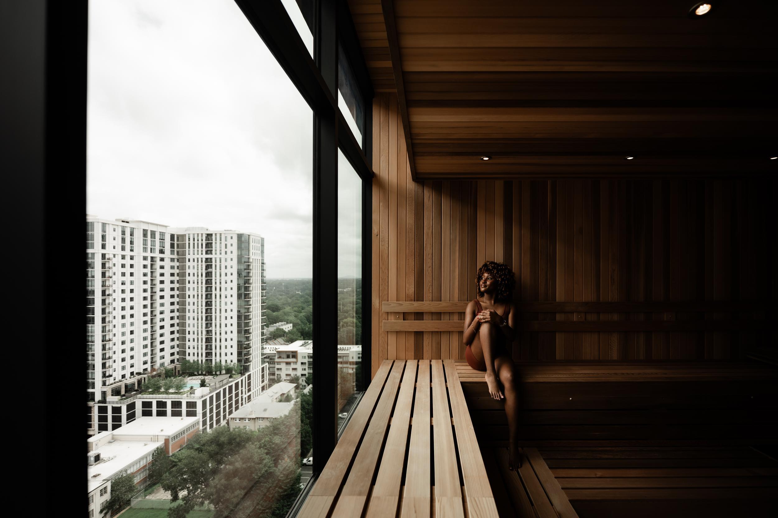 Our on-site sauna makes prioritizing self-care simple and seamless.