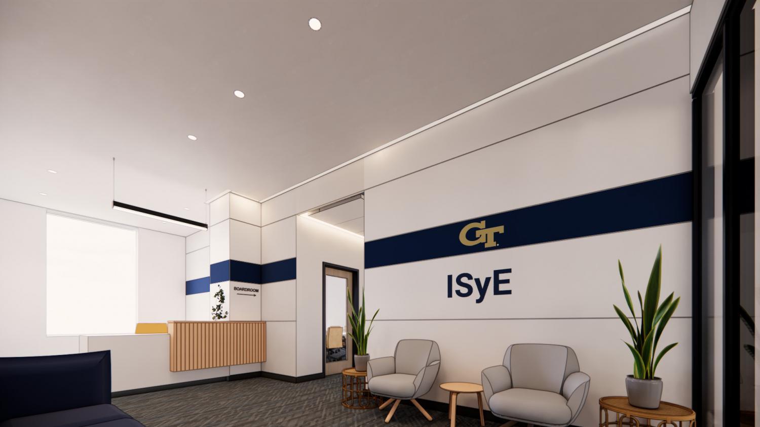 ISyE reception area georgia teach near Rambler Atlanta